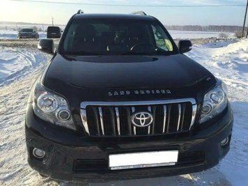 Мухобойка Тoyоta Land Cruiser Prado 150 Дефлектор капота накладка для (2009-2013) (VT-52) TYA53 фото