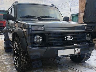 Подфарники Lexus стиль (дхо, диодные, с повторителями) для Лады Нива (ВАЗ 2121-2131) 1045317513 фото