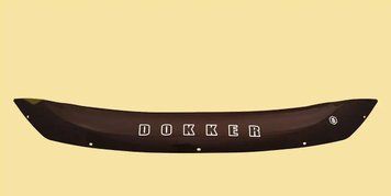 Мухобойка Dacia Dokker (короткий) (2012&gt,) (VT-52) Дефлектор капота накладка DC07 фото